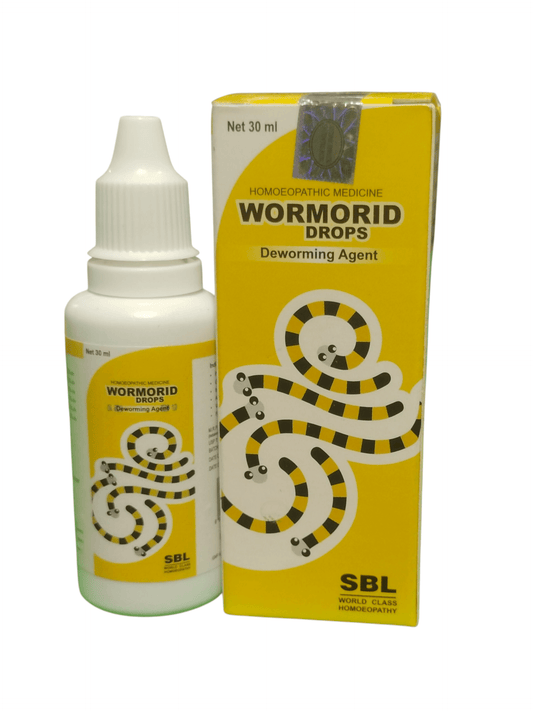 SBL WORMORID DROPS HOMEOPATHIC MEDICINE 30ML - Deworming agent in liquid form, effective for intestinal worms.