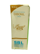 SBL DIBONIL DROPS HOMEOPATHIC MEDICINE 30ML - packaging of homeopathic medicine for diabetes management.
