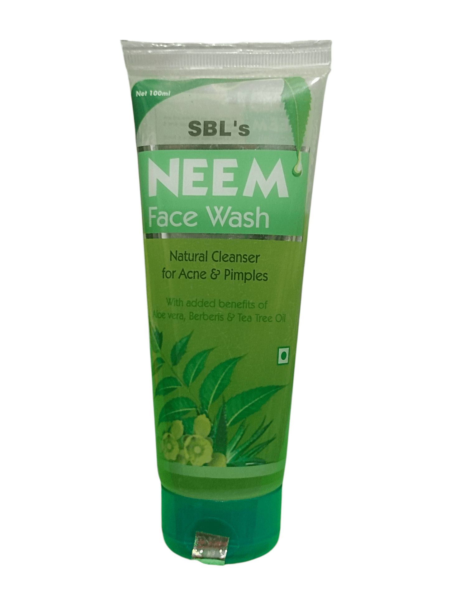 SBL NEEM FACE WASH HOMEOPATHIC MEDICINE 100ML - Natural Cleanser for Acne & Pimples in a tube.