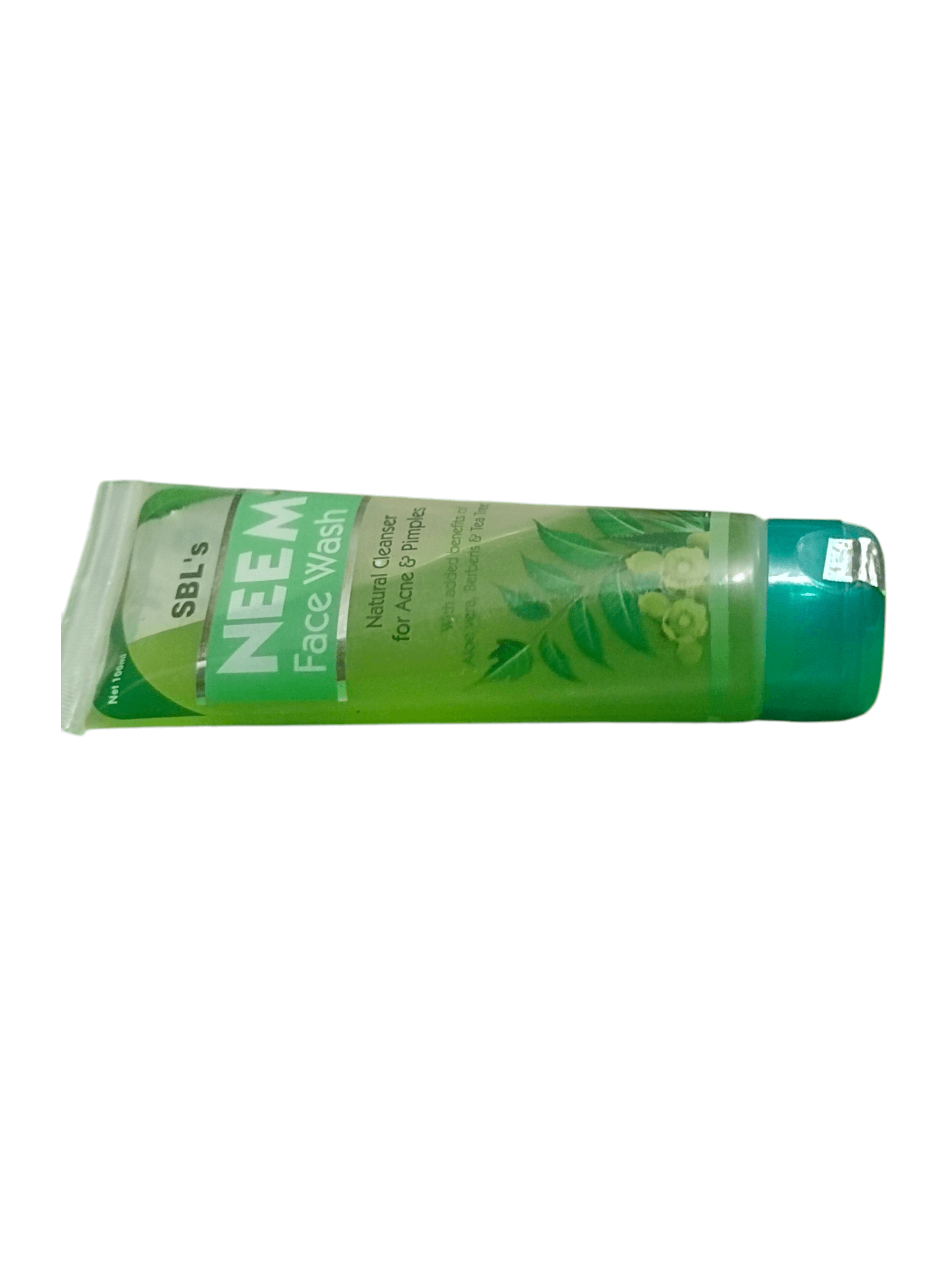 SBL NEEM FACE WASH HOMEOPATHIC MEDICINE 100ML tube, herbal formulation for clear and acne-free skin.