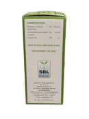 SBL BABCHI OIL HOMEOPATHIC MEDICINE 60ML composition details including Psoralea corylifolia and preservatives.