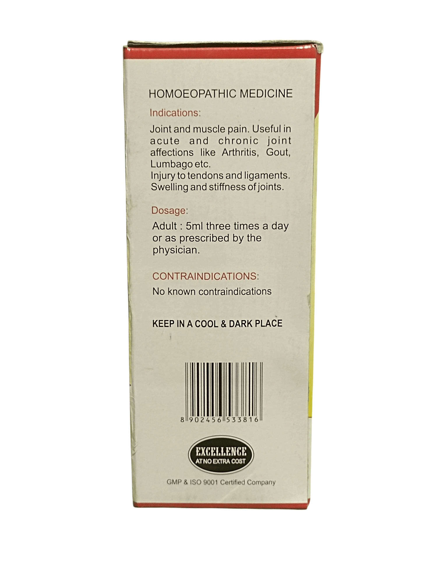SBL ORTHOMUV SYRUP FOR JOINT AND MUSCLES PAIN HOMEOPATHIC MEDICINE 500ML - Indications and Dosage