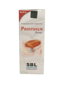 SBL PROSTONUM DROPS HOMEOPATHIC MEDICINE 30ML packaging for prostate health and urinary comfort.