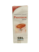SBL PROSTONUM DROPS HOMEOPATHIC MEDICINE 30ML packaging for prostate health and urinary relief.