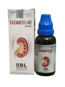 SBL CLEARSTONE DROPS HOMEOPATHIC MEDICINE 30ML for kidney stones and urinary discomfort.