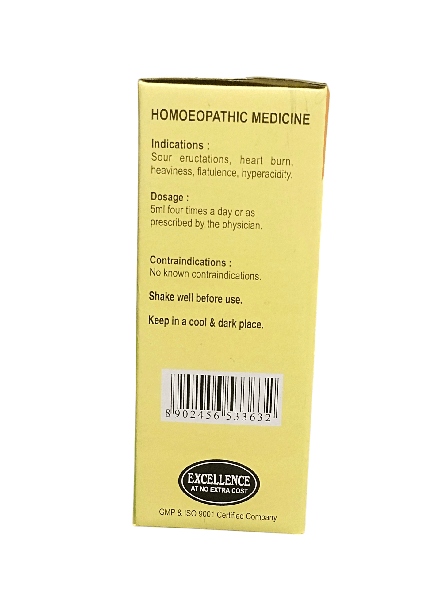 SBL NIXOCID SYRUP HYPERACIDITY & INDIGETION HOMEOPATHIC MEDICINE 500ML directions and ingredients information