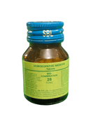 SBL BIOCOMBINATION NO. 28 TONIC TABLET HOMEOPATHIC MEDICINE 25g in a green bottle for vitality and recovery support.