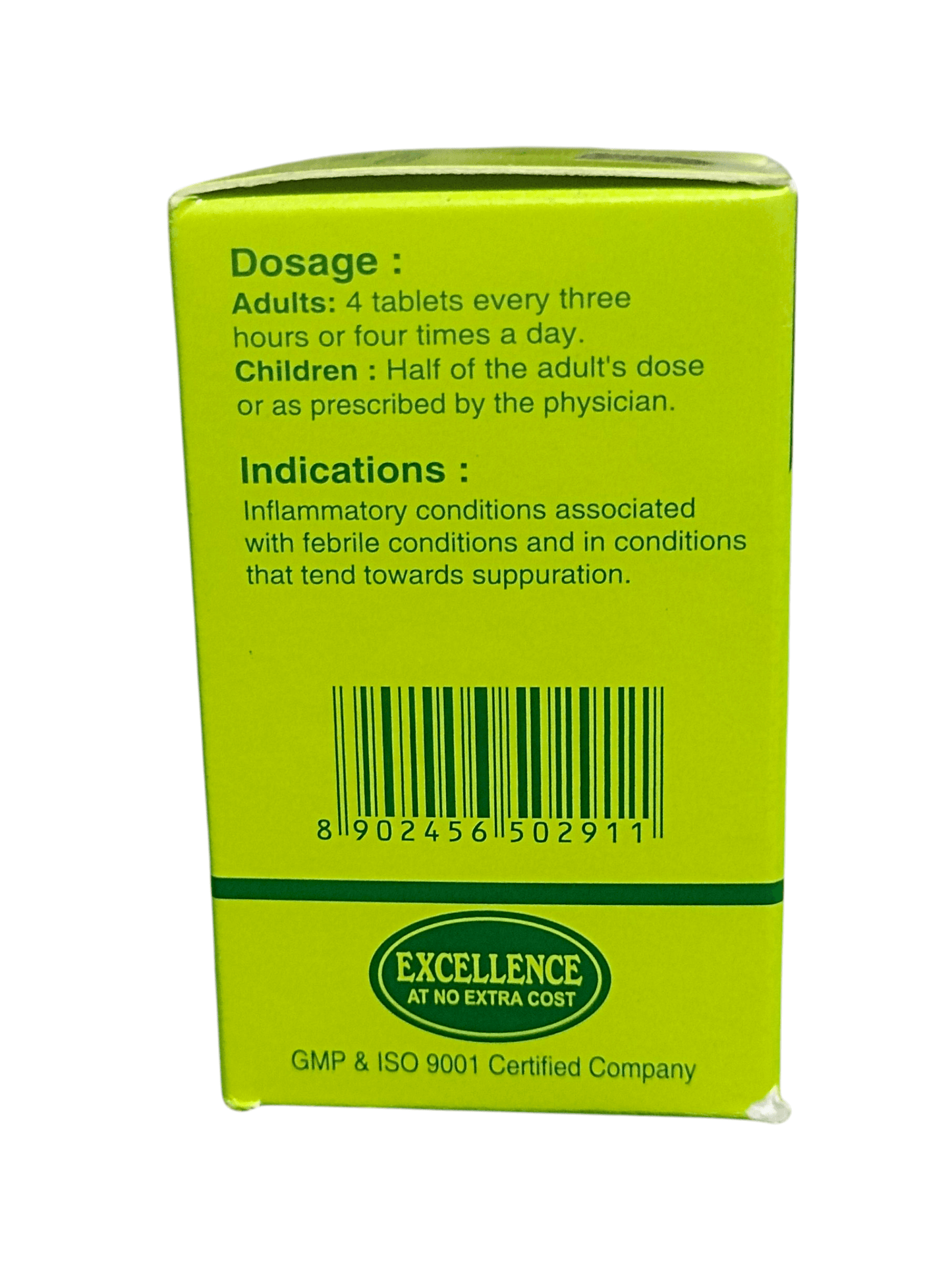 SBL BIOCOMBINATION TABLETS NO. 11 HOMEOPATHIC MEDICINE 25G dosage and indications information