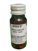 KRIG'S HEKLA LAVA 6X TABLETS HOMEOPATHIC MEDICINE 25G bottle with label, used for bone growths and dental issues.