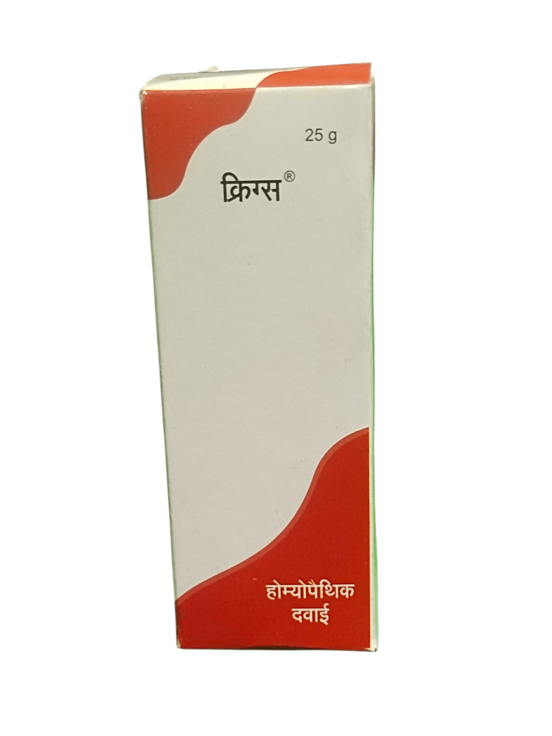 KRIG'S HEPAR SULPH 3X TABLETS HOMEOPATHIC MEDICINE 25G packaging side view