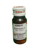 KRIG'S GUNPOWDER 3X TABLETS HOMEOPATHIC MEDICINE 25G in a bottle with label details.