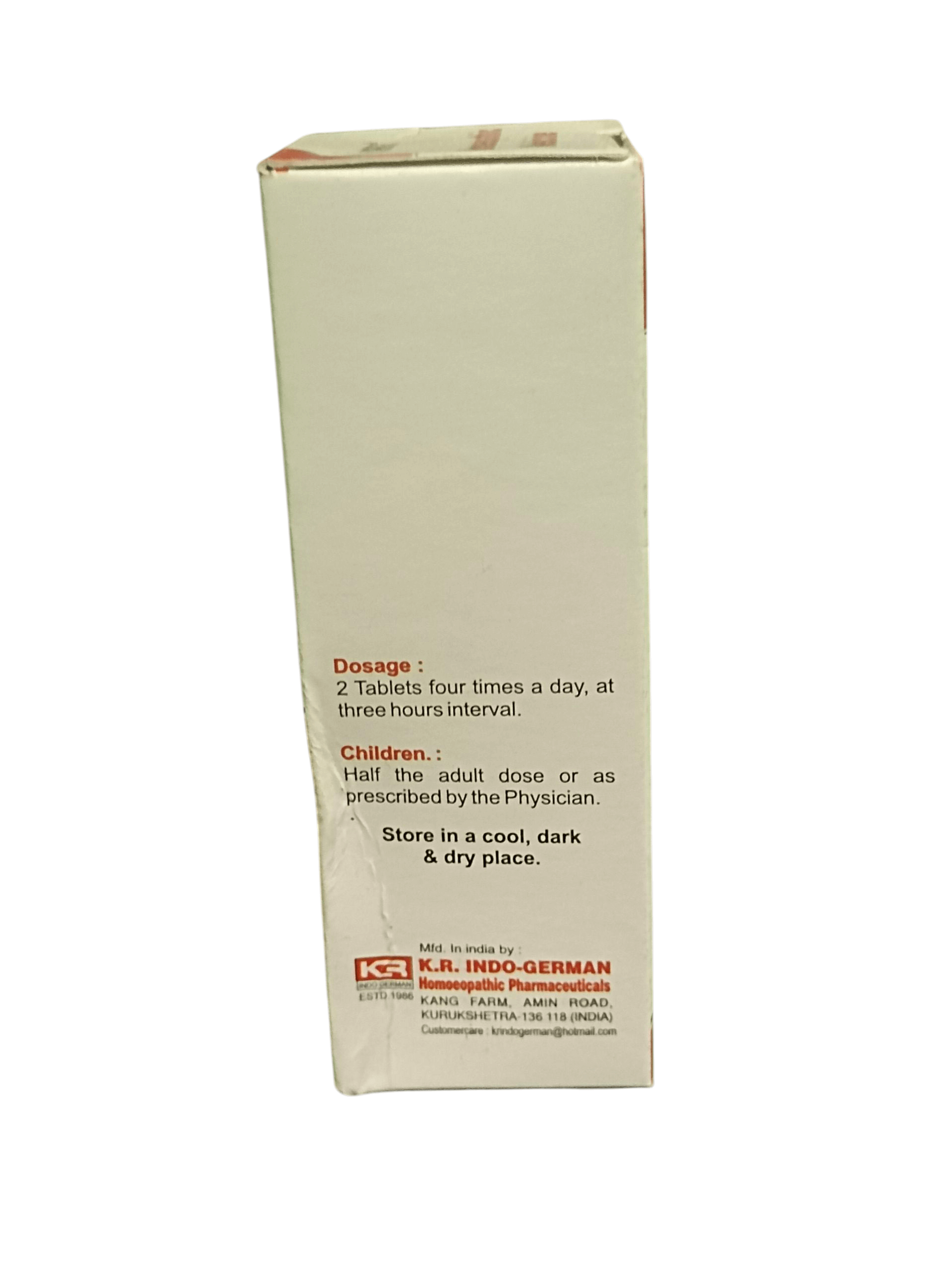 KRIG'S OVA TESTA 3X TABLETS HOMEOPATHIC MEDICINE 25G dosage information and storage instructions.