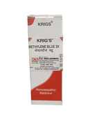 KRIG'S METHYLENE BLUE 3X TABLETS HOMEOPATHIC MEDICINE 25G packaging for urinary tract health.