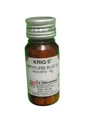 KRIG'S METHYLENE BLUE 3X TABLETS HOMEOPATHIC MEDICINE 25G in a bottle for urinary health and detoxification.