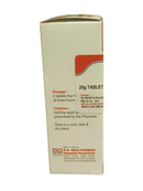 KRIG'S MERCURIUS SOLUBILIS 3X TABLETS HOMEOPATHIC MEDICINE 25G dosage instructions and storage information on packaging.