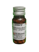 KRIG'S MERCURIUS SOLUBILIS 3X TABLETS HOMEOPATHIC MEDICINE 25G in a bottle with label detailing uses and manufacturer.