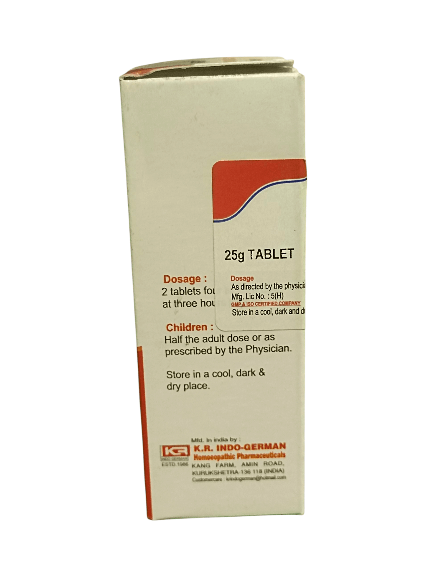 KRIG'S GRAPHITES 3X TABLETS HOMEOPATHIC MEDICINE 25G packaging instructions and dosage information