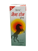 KRIG'S GENT TONE DROPS HOMEOPATHIC MEDICINE 30ML product packaging with horse silhouette.