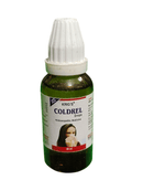 KRIG'S COLDREL DROPS HOMEOPATHIC MEDICINE 30ML in a green bottle for cold relief.
