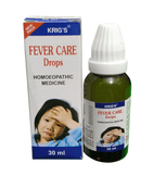KRIG'S FEVER CARE DROPS HOMEOPATHIC MEDICINE 30ML packaging and bottle for fever relief