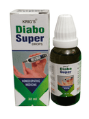 KRIG'S Diabo Super Drops Homeopathic Medicine 30ml bottle and box for blood sugar support.