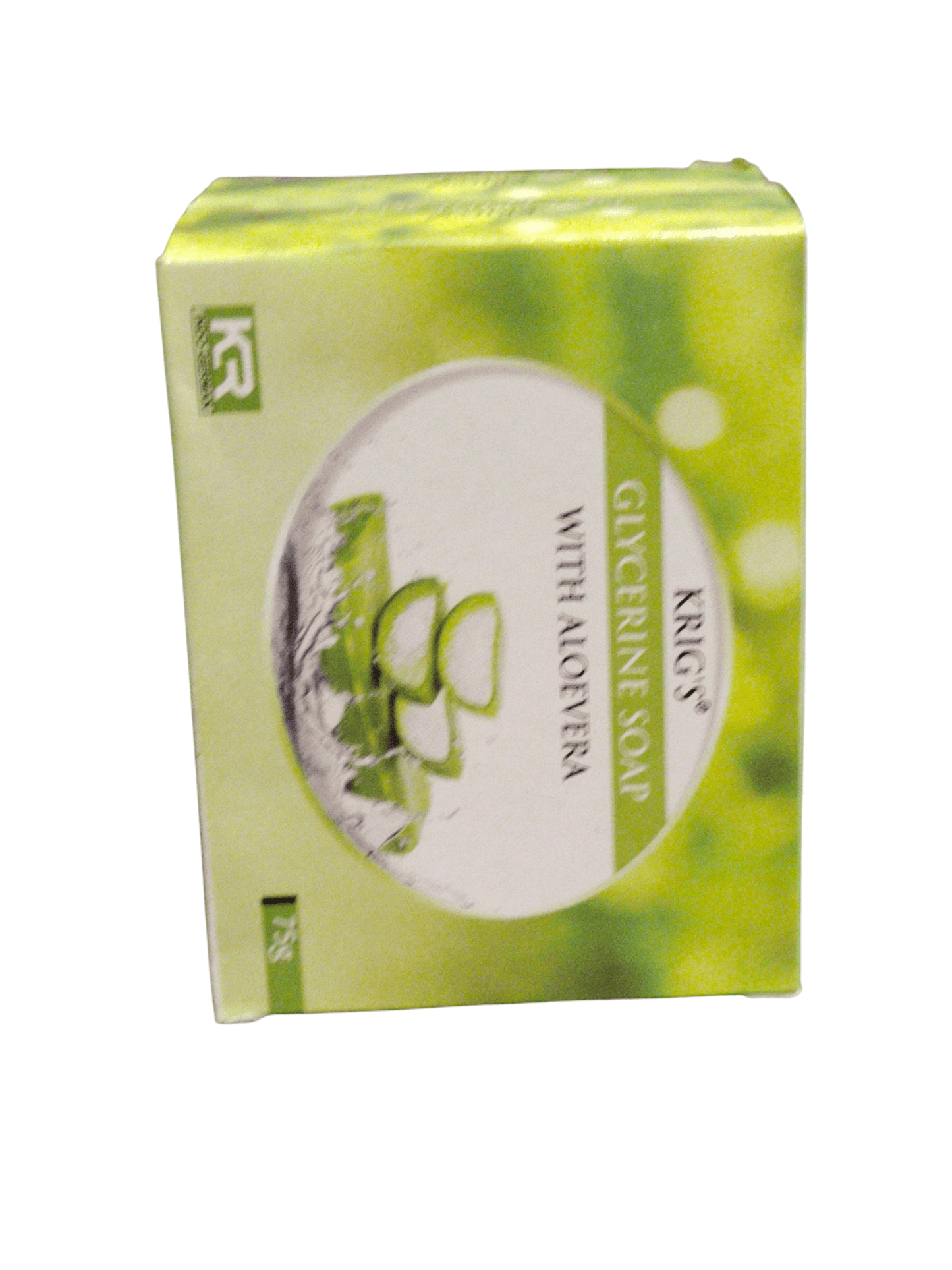 KRIG'S GLYCERINE SOAP WITH ALOEVERA 75G (PACK OF 2) moisturizing soap with aloe vera packaging