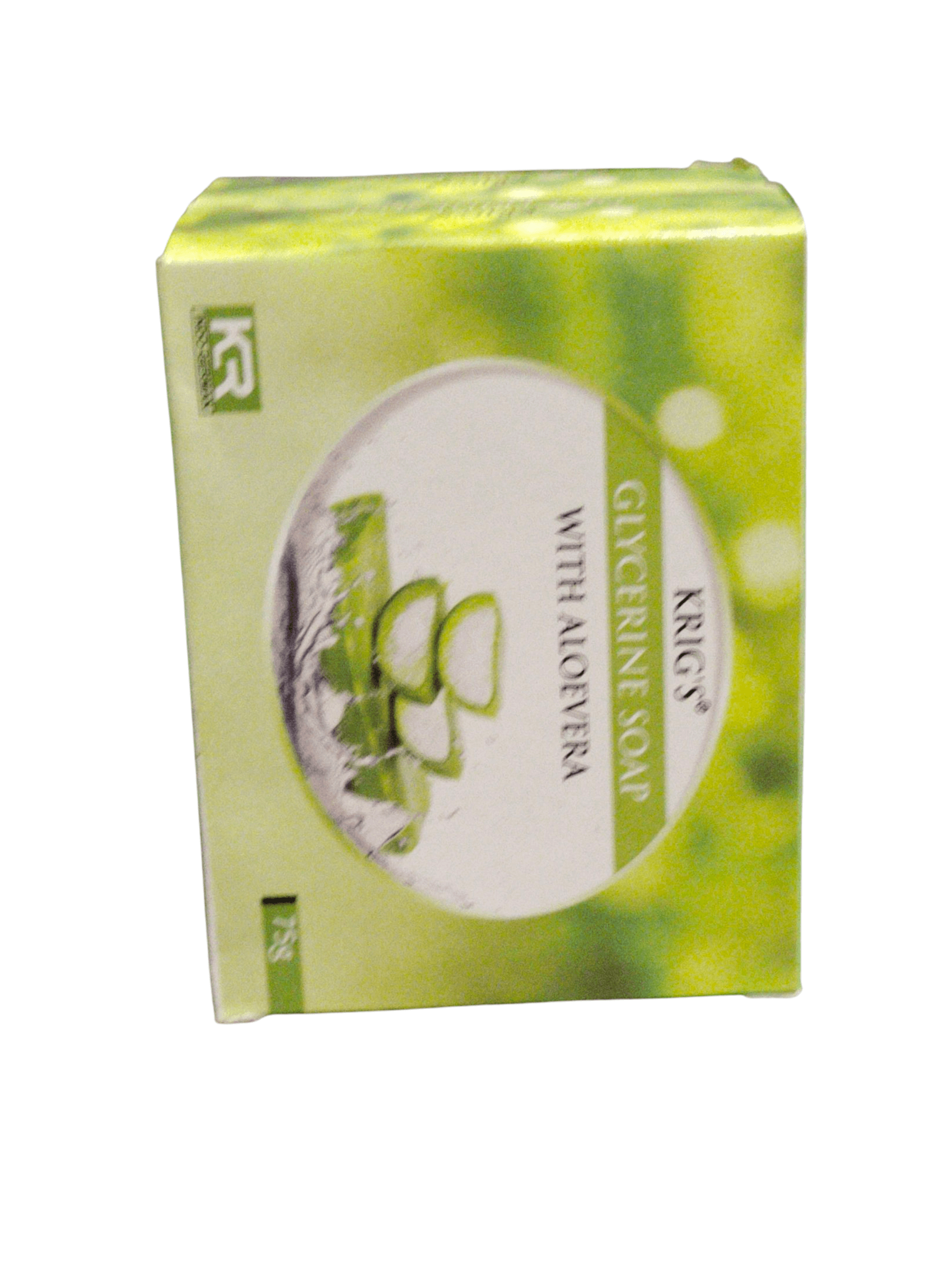 KRIG'S GLYCERINE SOAP WITH ALOEVERA 75G (PACK OF 2) moisturizing soap with aloe vera packaging