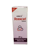KRIG'S TENSCUT TABLETS HOMEOPATHIC MEDICINE 20G packaging for stress relief and relaxation