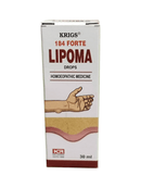 Box of Krigs 184 Forte Lipoma Drops on a white background