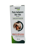 Krigs 169 homeopathic medicine box for pain between the ribs on a white background