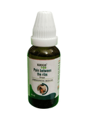 Bottle of Krigs 169 Pain between the ribs drops on a white background