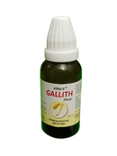 Bottle of Krig's Gallith Drops on a white background