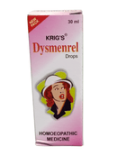 Krig's Dysmenrel Drops packaging on a white background