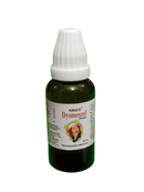 Bottle of Kriog's Dysmenorrel Drops on a white background