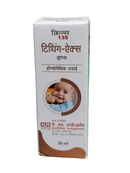 KRA 135 Thighing Exx drops packaging with baby image on a white background