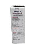 Krigs 146 homeopathic medicine box for arthritis in forearms and hands on a white background
