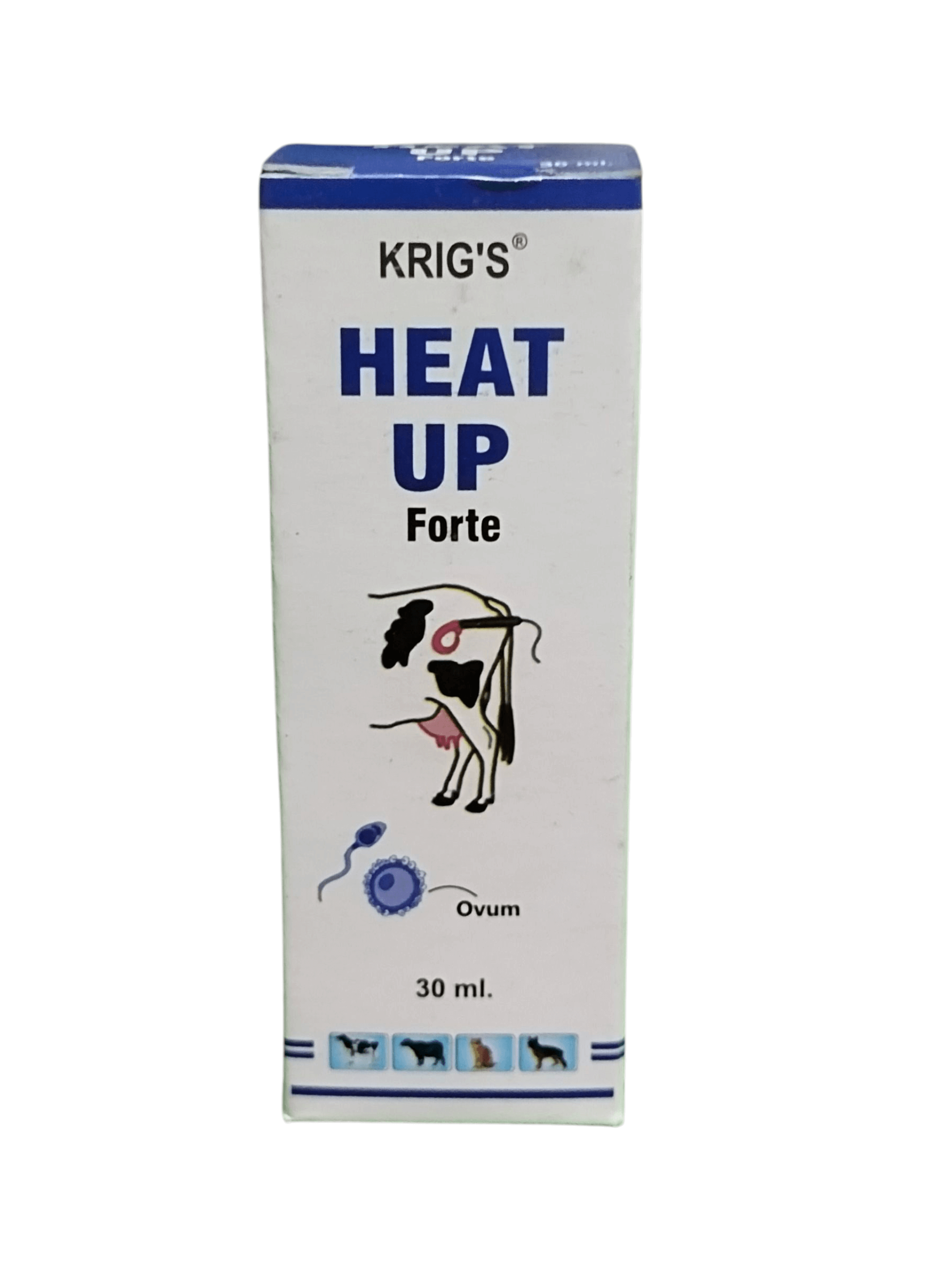 Krig's Heat Up Forte packaging on a white background