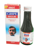 Krig's Gripe Mixture bottle and packaging on a white background