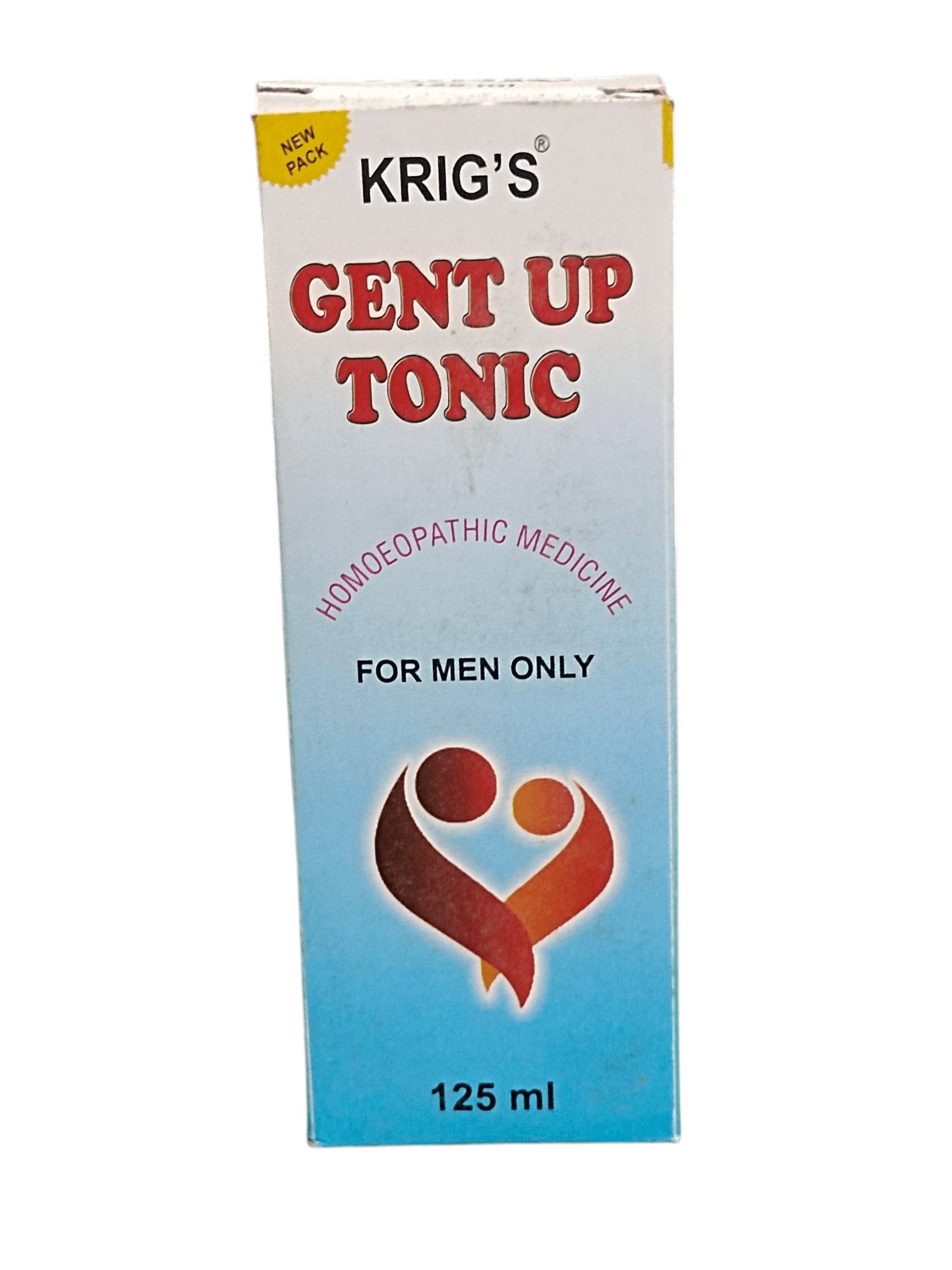 Krig's Gent Up Tonic packaging for men on a white background