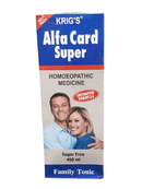 Krig's Alfa Card Super homoeopathic medicine box with a couple on the label