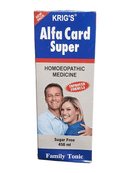 Krig's Alfa Card Super homoeopathic medicine box with a couple on the label
