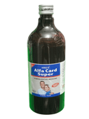 Bottle of Kriig's Alfa Card Super homeopathic medicine on a white background