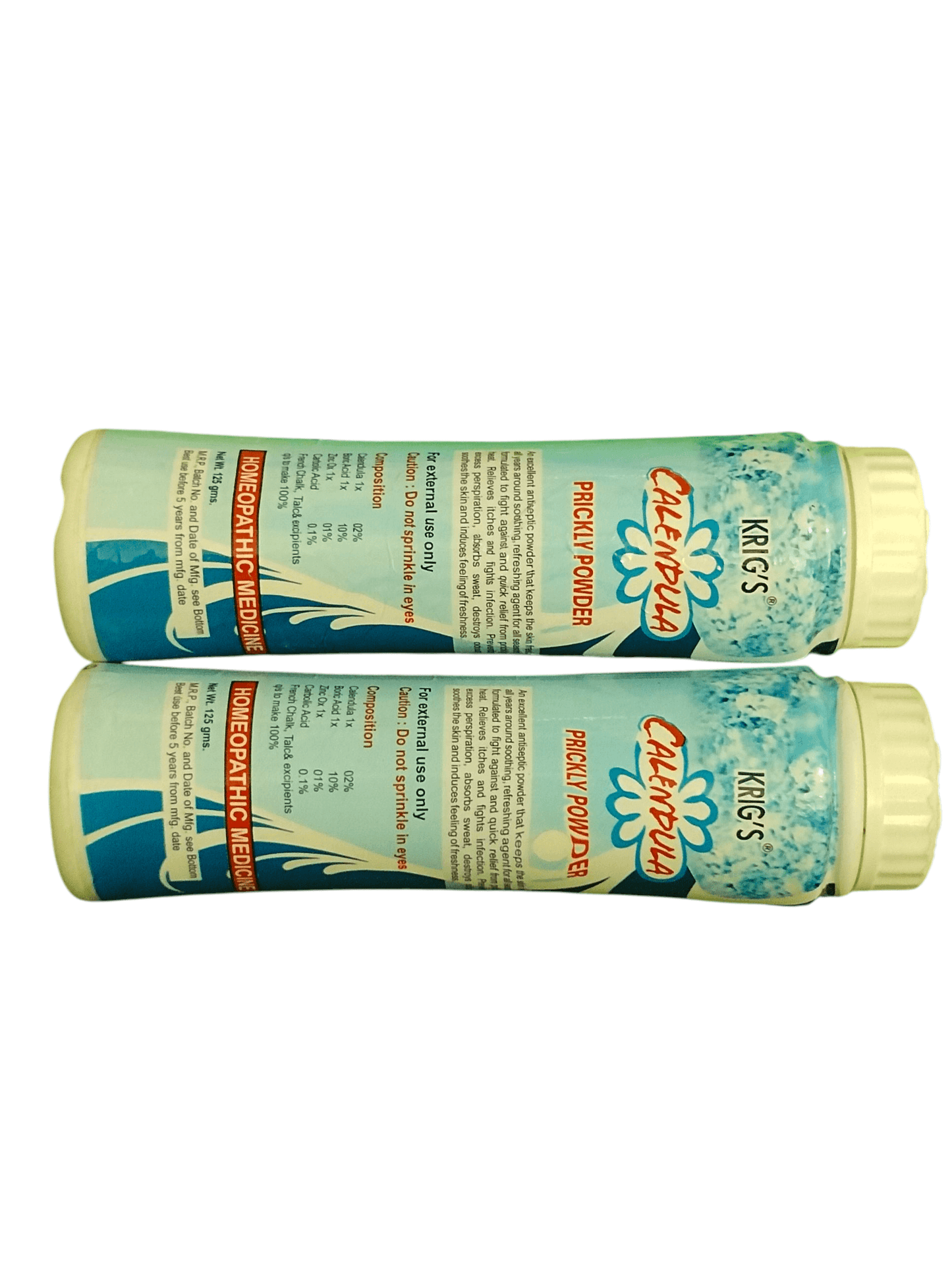Two Calamine lotion tubes on a white background