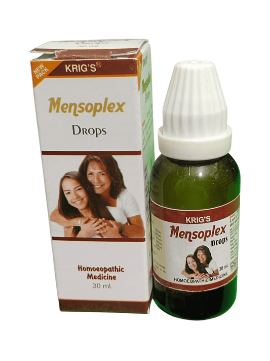 Kriig's Mensoplex Drops bottle and packaging on a white background