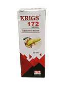 Box of Krigs 172 Drops homoeopathic medicine on a white background