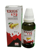 Krigs 172 Drops bottle and packaging on a white background