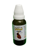 Bottle of Krips Gold Drops on a white background