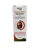 Box of Krigs 145 Illness of the Larynx Drops on a white background