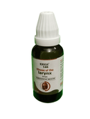 Bottle of Kriegs 145 Illness of the Larynx Drops on a white background