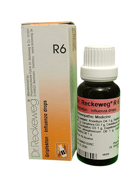 Dr. Reckeweg R6 Gripfektan Influenza Drops 22ml homeopathic medicine